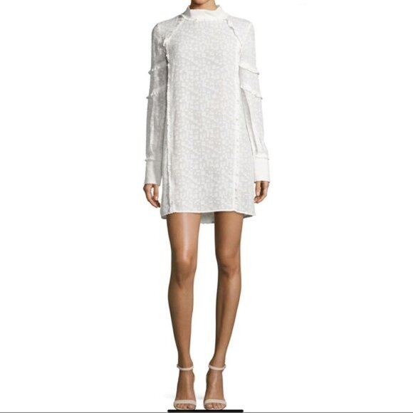 IRO Mijo Textured Tunic Dress Silk 10 M - Picture 2 of 9